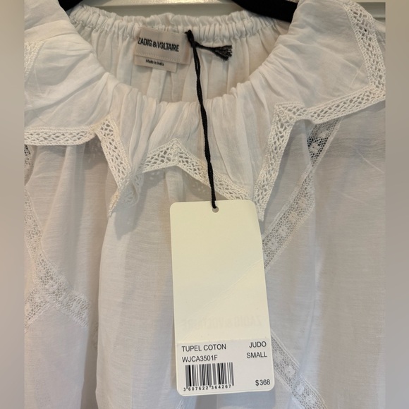 Zadig & Voltaire Tupel Collared Blouse size small - Picture 4 of 4